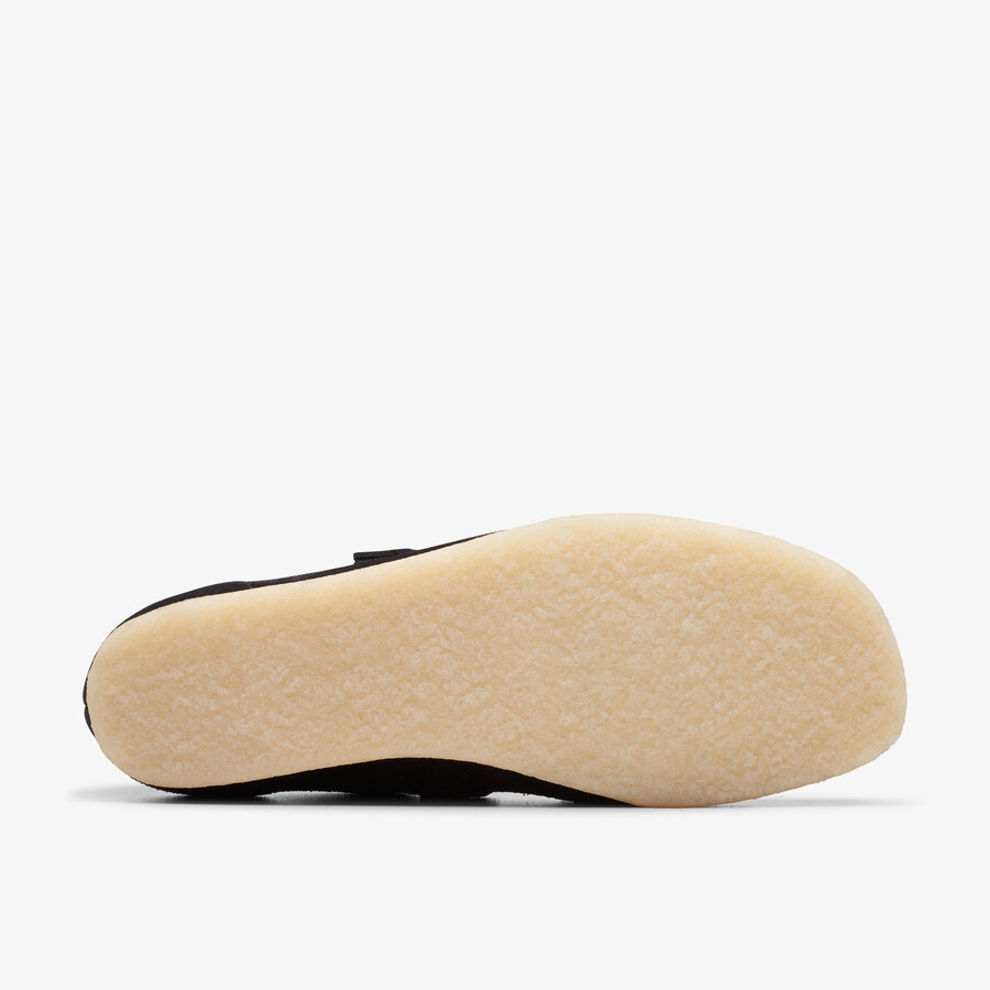 wallabee t-bar - zwart suède